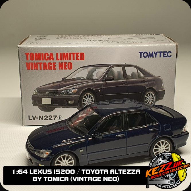 Toyota Altezza 1:64 scale diecast model car by Tomica Vintage Neo